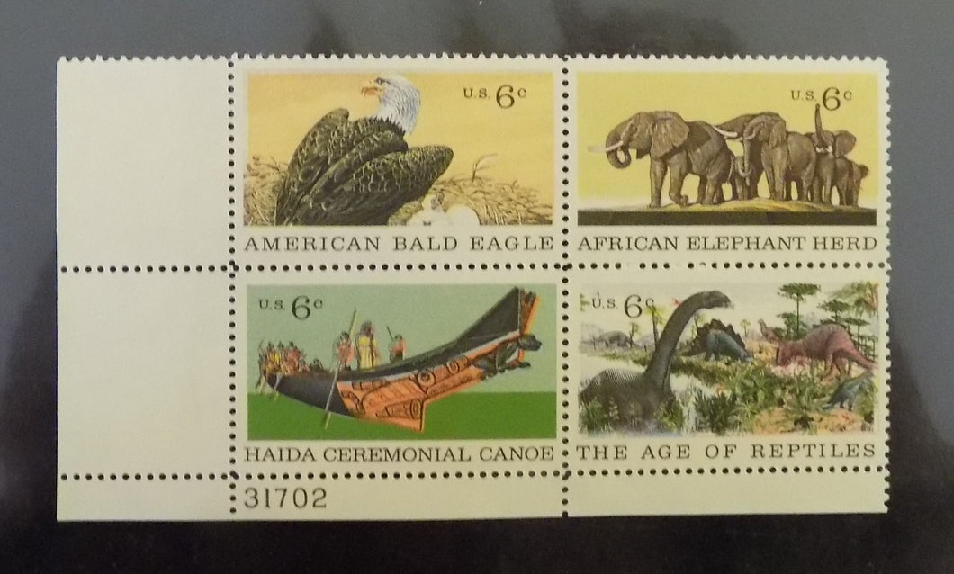 # 1387-90 (1970) Natural History - PB, LL #31702, MNH