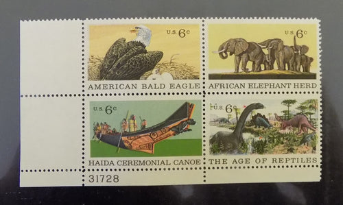 # 1387-90 (1970) Natural History - PB, LL #31728, MNH