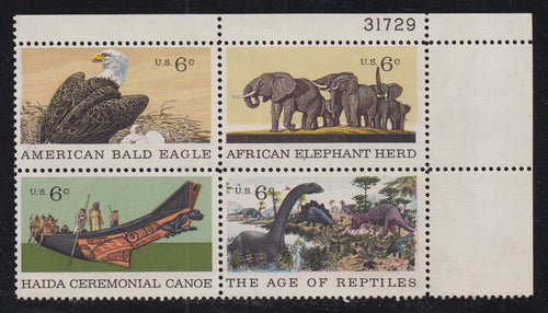 # 1387-90 (1970) Natural History - PB, UR #31729, MNH