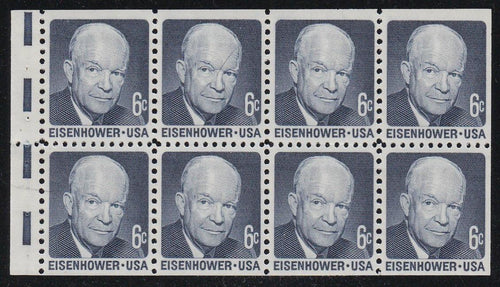 # 1393a (1970) Eisenhower, DG, V EE - Bklt pane, VF MNH [2]