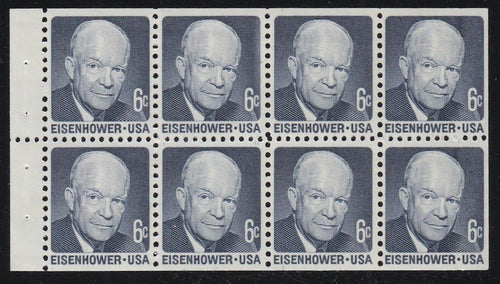 # 1393a (1970) Eisenhower, DG - Bklt pane, VF MNH [1]