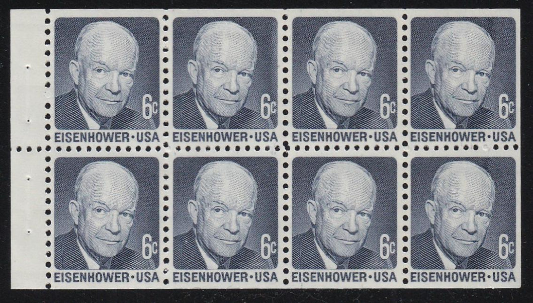 # 1393a (1970) Eisenhower, DG - Bklt pane, VF MNH [1]