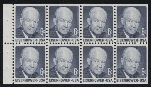 # 1393a (1970) Eisenhower, DG - Bklt pane, VF MNH [2]