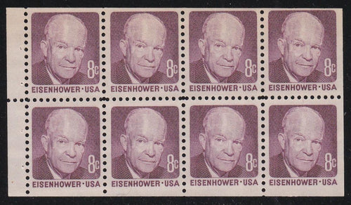 # 1395a (1971) Eisenhower, SG - Bklt pane, VF MNH [1]