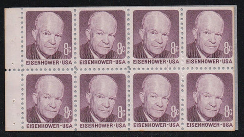 # 1395a (1971) Eisenhower, SG - Bklt pane, VF MNH [2]