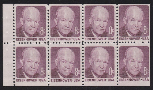 # 1395a (1971) Eisenhower, SG - Bklt pane, VF MNH [3]