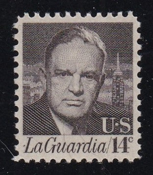 # 1397 (1972) LaGuardia, Tagged - Sgl, XF MNH