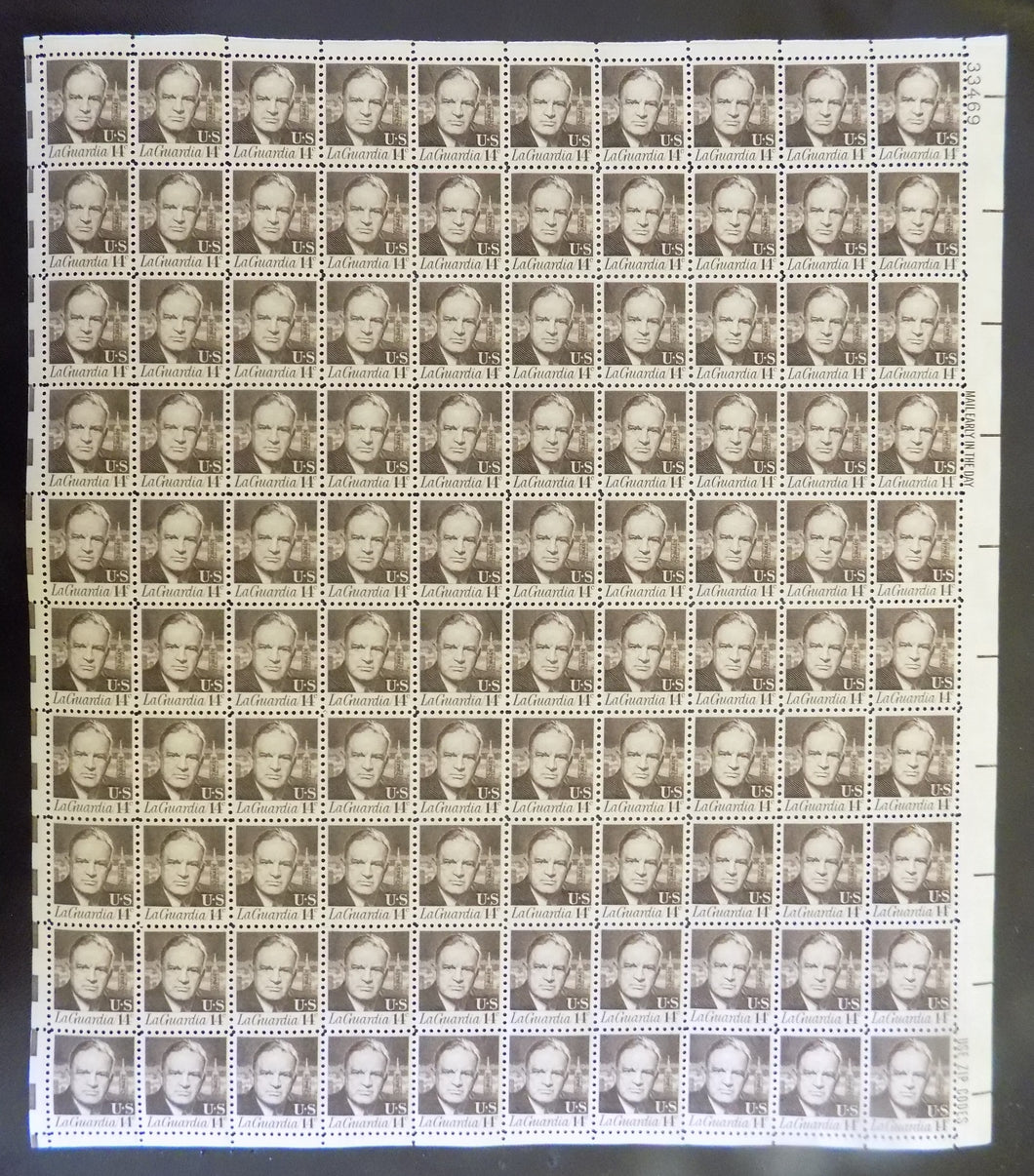 # 1397 (1972) LaGuardia - Pane, MNH