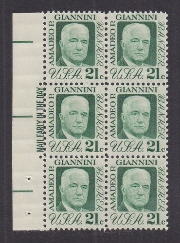 # 1400 (1973) Giannini, Tagged - ME BK/6, L, MNH
