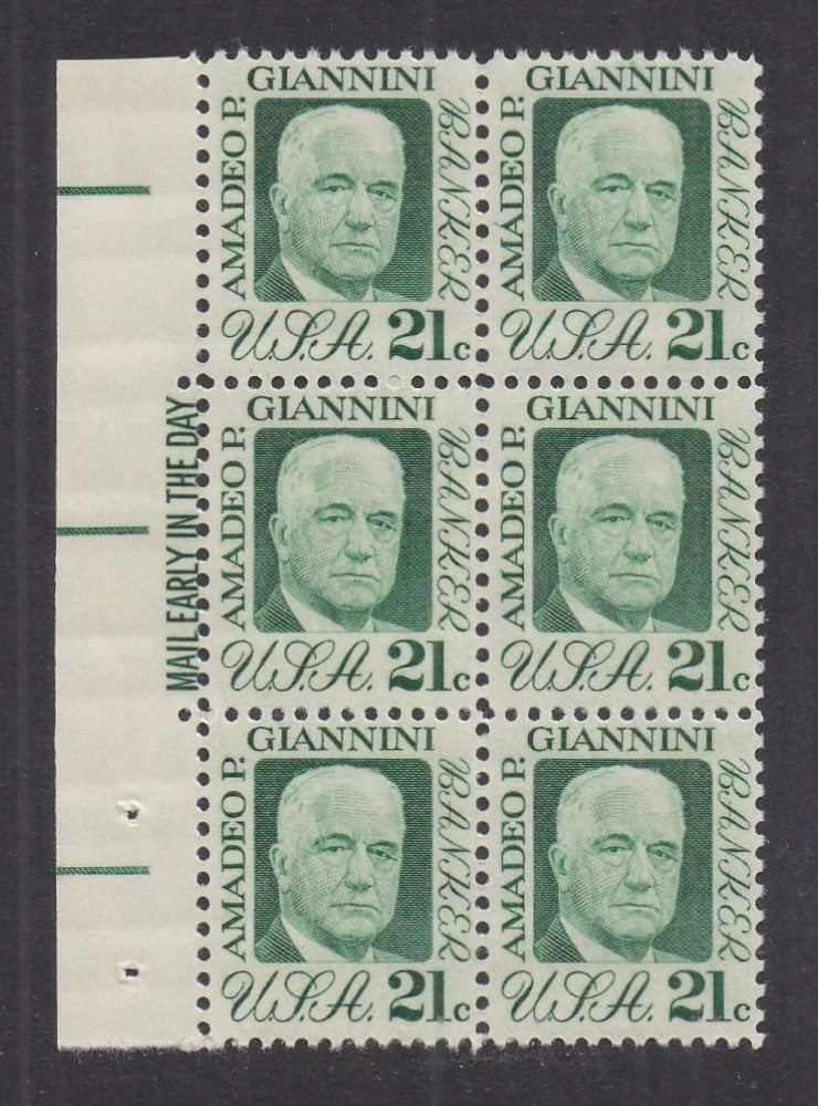 # 1400 (1973) Giannini, Tagged - ME BK/6, L, MNH