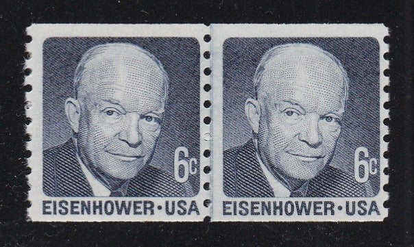# 1401 (1970) Eisenhower, Tagged, SG - Coil LP, Fine MNH