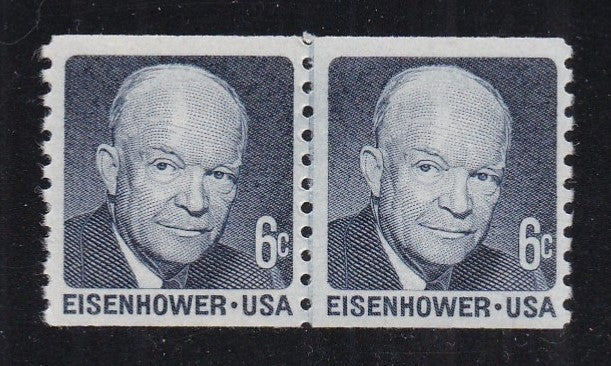 # 1401 (1970) Eisenhower, Tagged, SG - Coil LP, MNH
