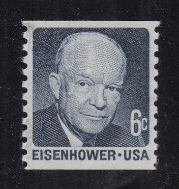 # 1401 (1970) Eisenhower, Tagged, SG - Coil sgl, XF MNH
