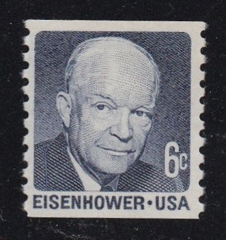 # 1401 (1970) Eisenhower, Tagged, SG - Coil sgl, MNH