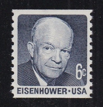 # 1401 (1970) Eisenhower, Tagged, DG - Coil sgl, XF MNH