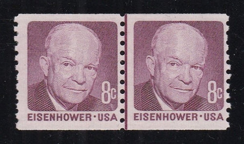 # 1402 (1971) Eisenhower, Tagged - Coil LP, F MNH