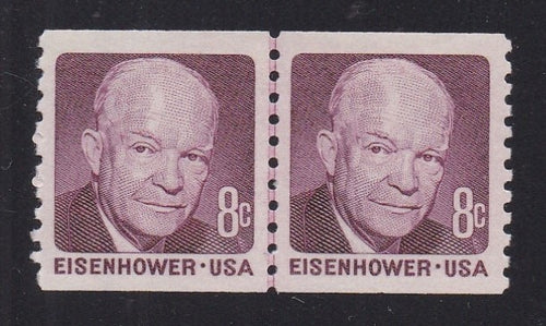 # 1402 (1971) Eisenhower, Tagged - Coil LP, XF MNH