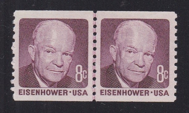 # 1402 (1971) Eisenhower, Tagged - Coil LP, XF MNH