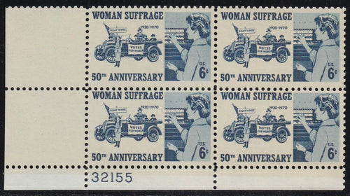 # 1406 (1970) Woman Suffrage - PB, LL #32155, MNH