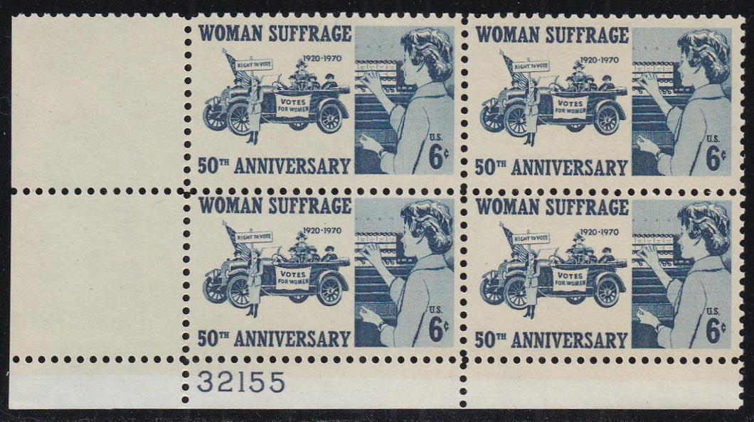 # 1406 (1970) Woman Suffrage - PB, LL #32155, MNH