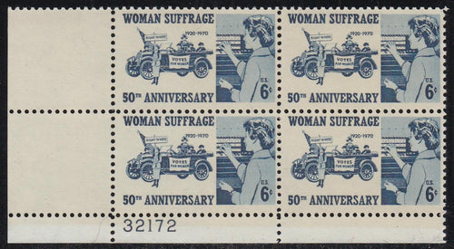 # 1406 (1970) Woman Suffrage - PB, LL #32172, MNH