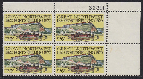 # 1409 (1970) Fort Snelling - PB, UR #32311, MNH