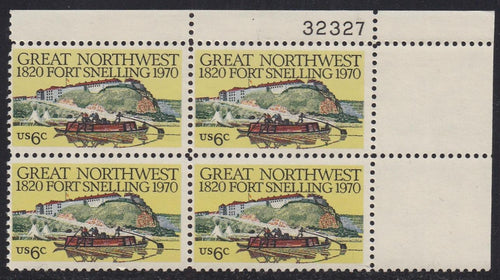 # 1409 (1970) Fort Snelling - PB, UR #32327, MNH