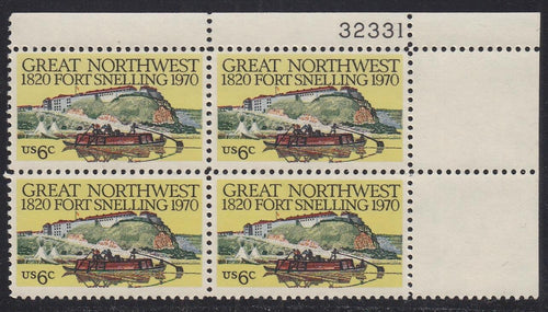 # 1409 (1970) Fort Snelling - PB, UR #32331, MNH