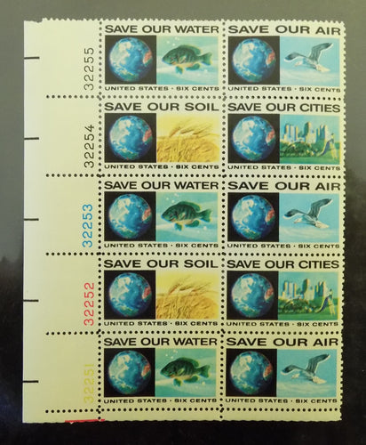 # 1410-13 (1970) Anti-Pollution - PB, LL #32251, MNH