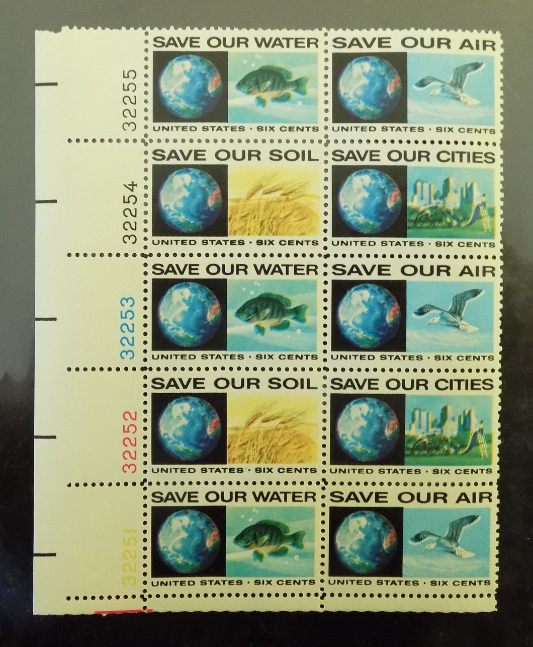 # 1410-13 (1970) Anti-Pollution - PB, LL #32251, MNH