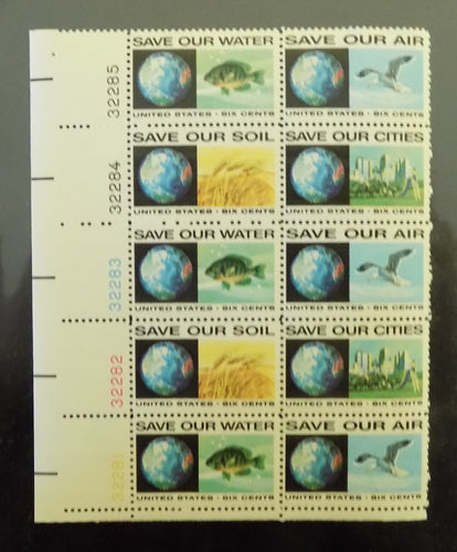 # 1410-13 (1970) Anti-Pollution - PB, LL #32281, MNH