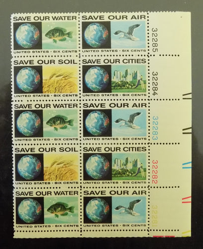 # 1410-13 (1970) Anti-Pollution - PB, LR #32281, MNH