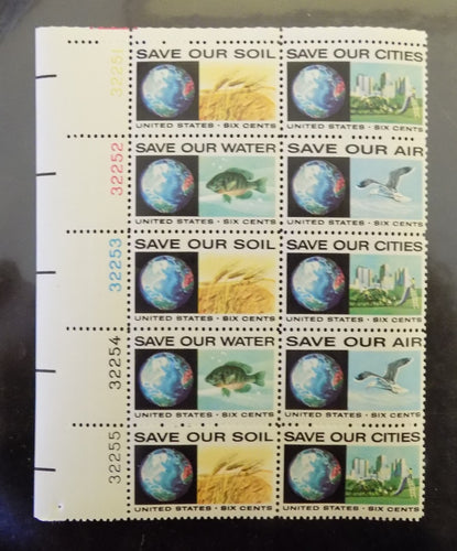 # 1410-13 (1970) Anti-Pollution - PB, UL #32251, MNH