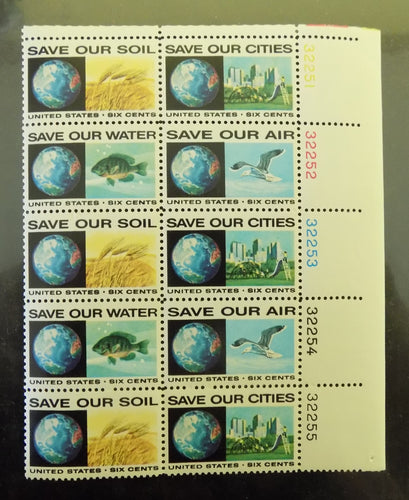 # 1410-13 (1970) Anti-Pollution - PB, UR #32251, MNH