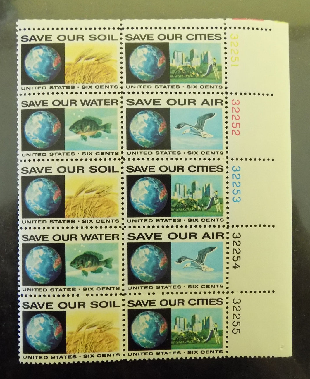 # 1410-13 (1970) Anti-Pollution - PB, UR #32251, MNH