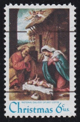 # 1414e (1970) Nativity, Type II, gum breakers, precancel - Sgl, MNH