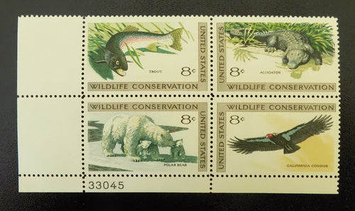 # 1427-30 (1971) Wildlife - PB, LL #33045, MNH