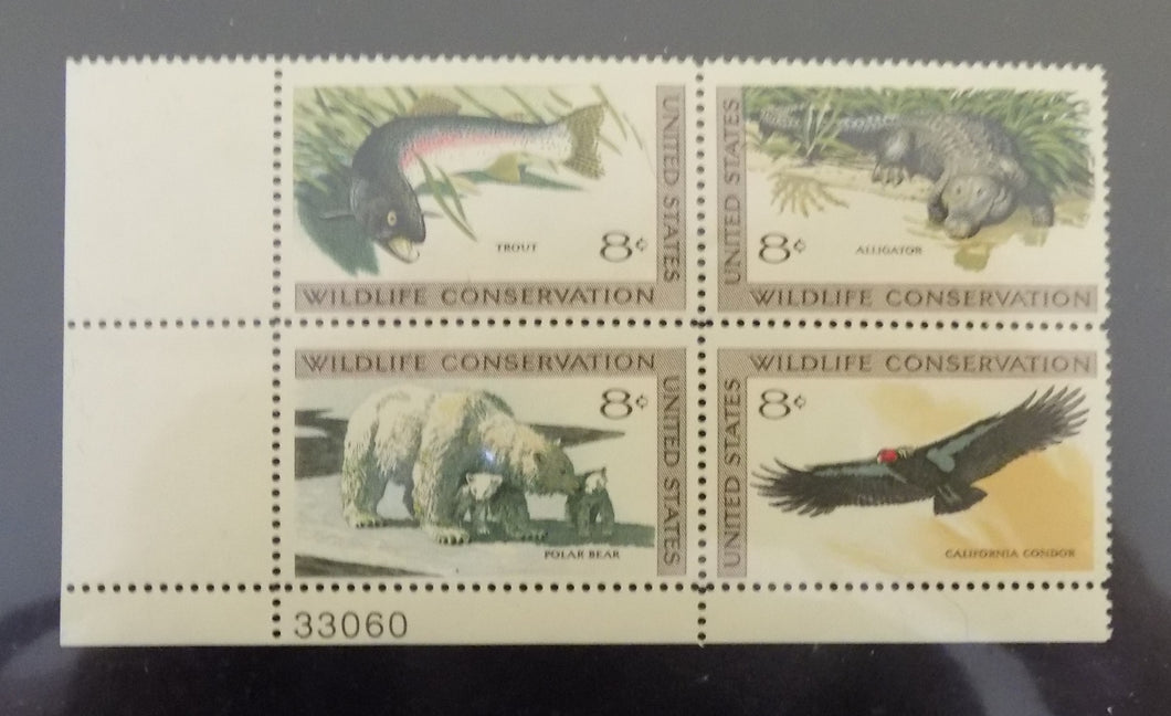 # 1427-30 (1971) Wildlife - PB, LL #33060, MNH