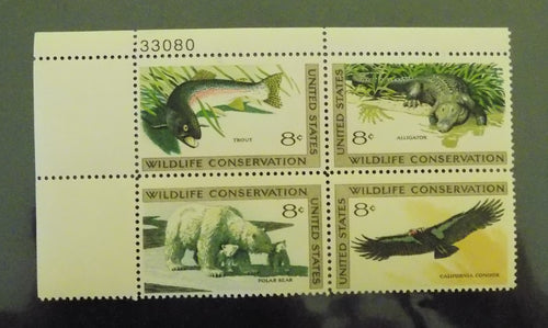 # 1427-30 (1971) Wildlife - PB, UL #33080, MNH