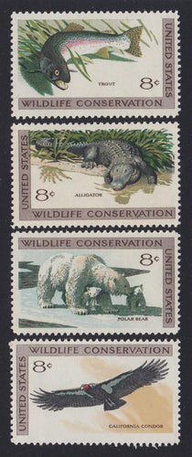 # 1427-30 (1971) Wildlife - Sgls, Set/4, MNH