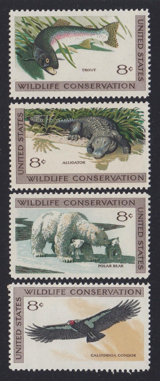 # 1427-30 (1971) Wildlife - Sgls, Set/4, MNH