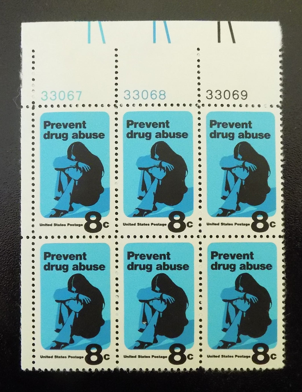 # 1438 (1971) Drug Abuse - PB/6, UL #33069, MNH