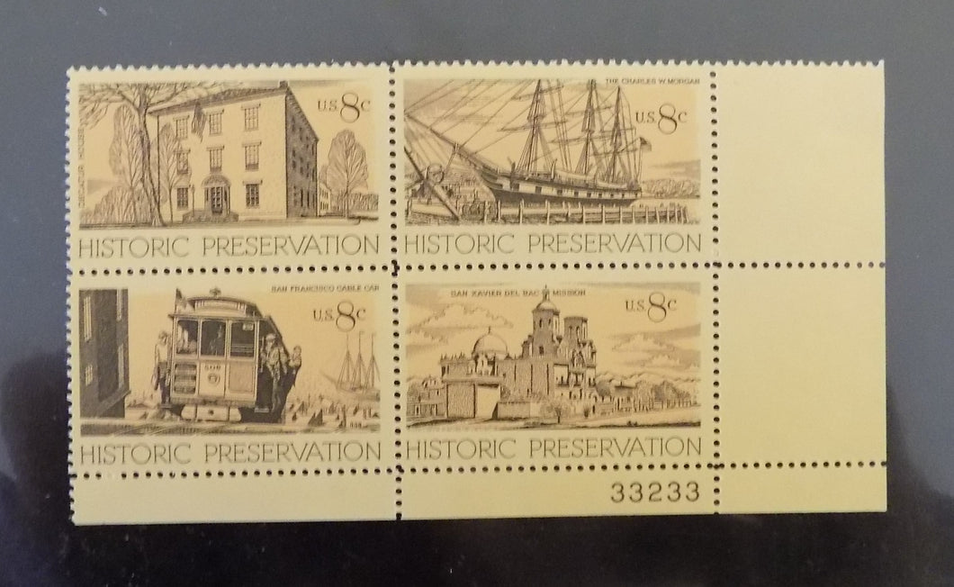# 1440-43 (1971) Historic Preservation - PB, LR #33233, MNH