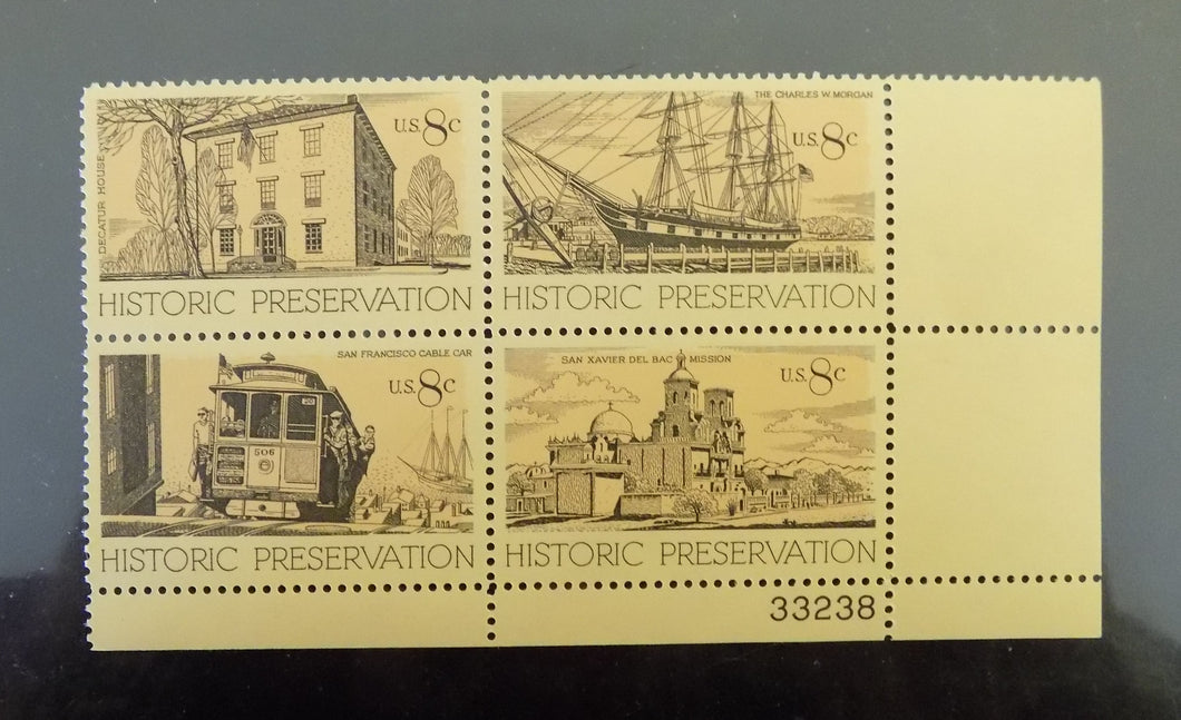 # 1440-43 (1971) Historic Preservation - PB, LR #33238, MNH