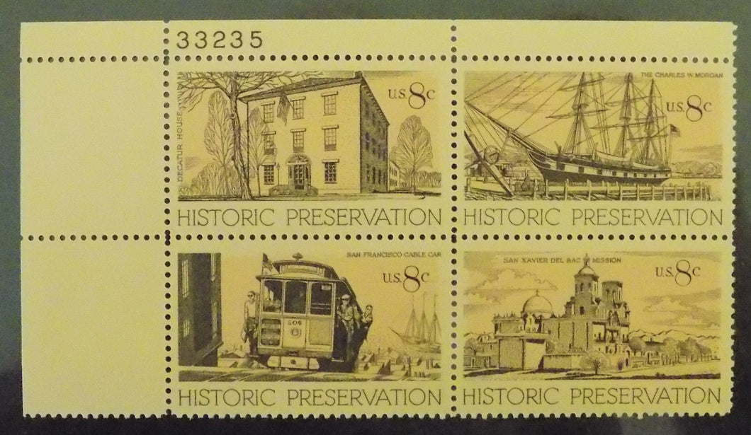 # 1440-43 (1971) Historic Preservation - PB, UL #33235, MNH