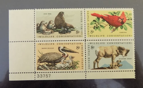 # 1464-67 (1972) Wildlife - PB, LL #33757, MNH