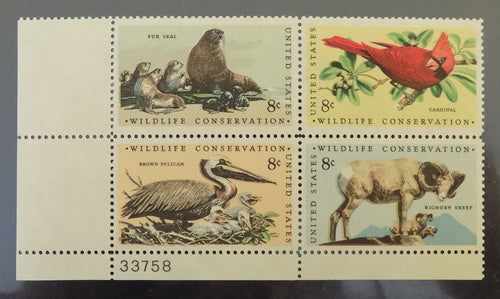 # 1464-67 (1972) Wildlife - PB, LL #33758, MNH