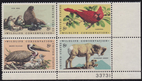# 1464-67 (1972) Wildlife - PB, LR #33731, MNH