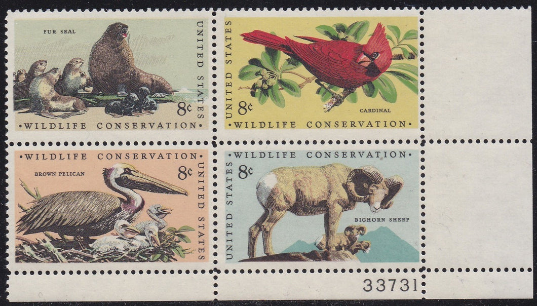 # 1464-67 (1972) Wildlife - PB, LR #33731, MNH