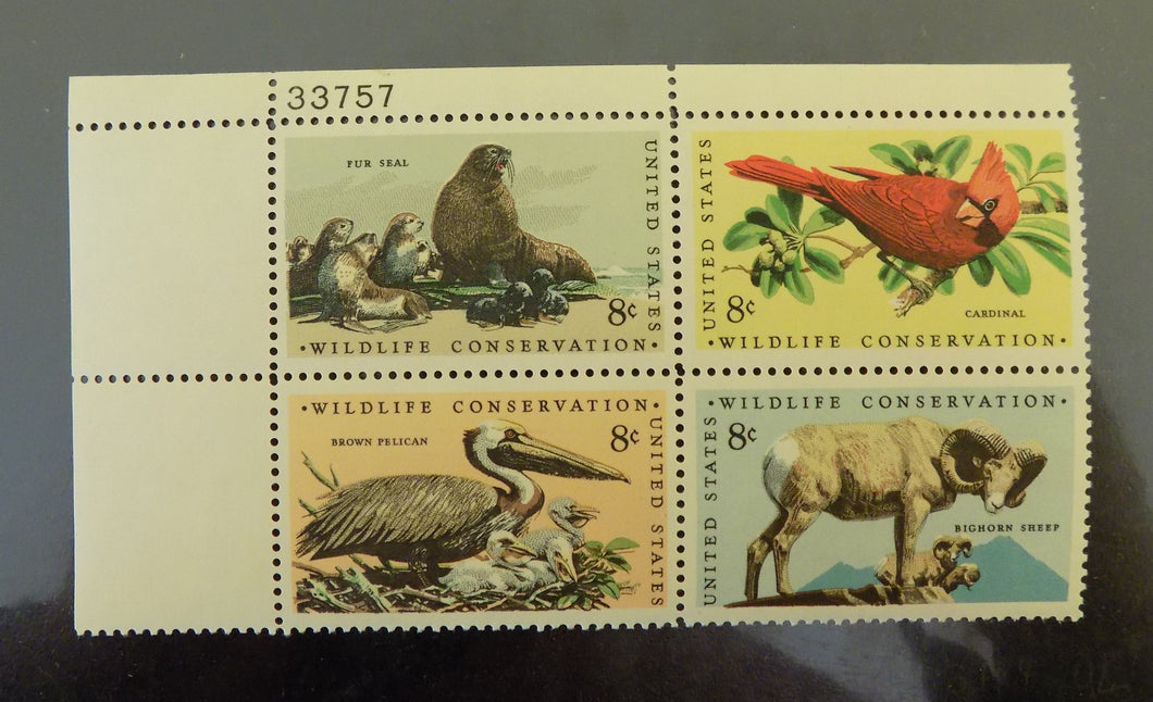 # 1464-67 (1972) Wildlife - PB, UL #33757, MNH